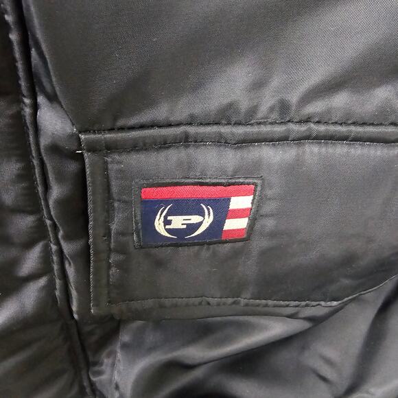 Vintage Phat Farm Men’s Goose Down Parka Coat- L -Black Fur Hood 90s Hip-Hop NYC - Picture 4 of 7